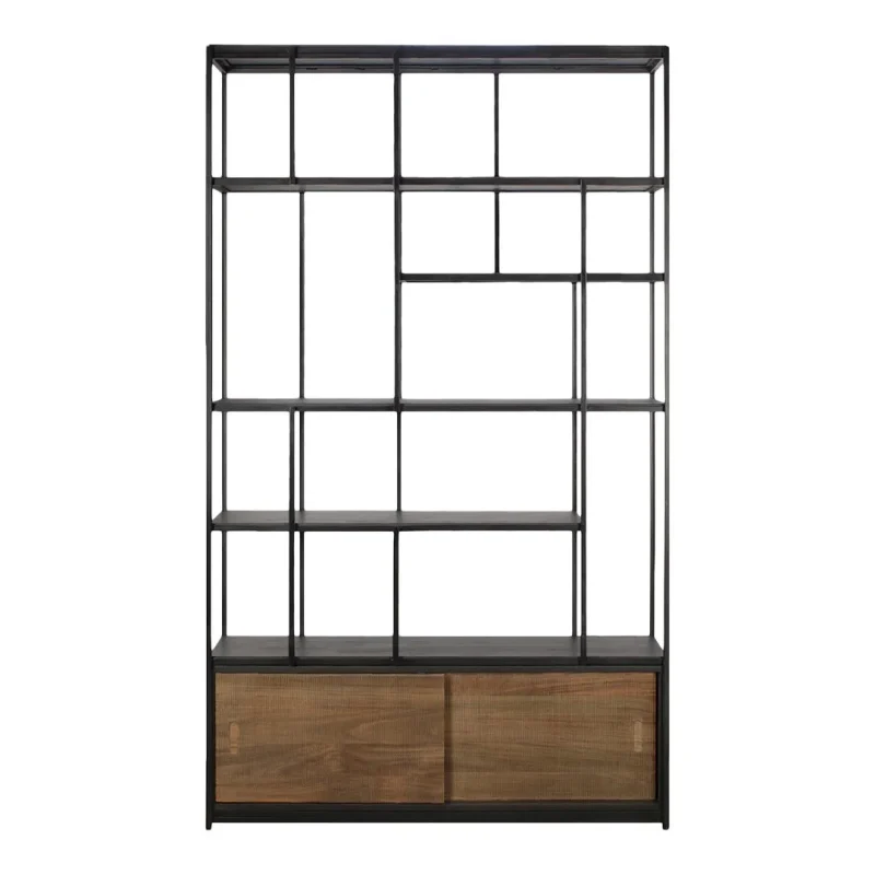 2 door sliding studio rack bookcase