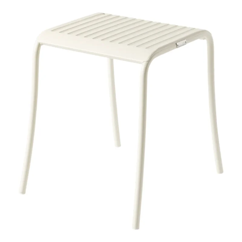 3 leg outdoor slatted stool for patios gardens