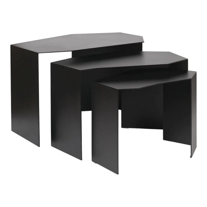 3 piece shard cluster coffee table set