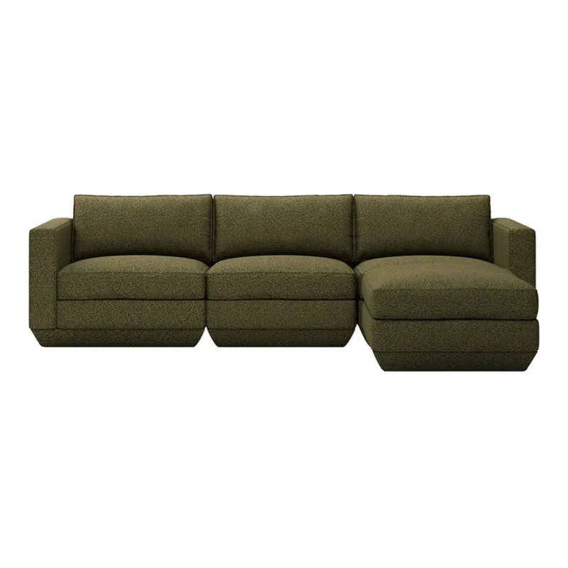 4pc modular sectional sofa space saving design