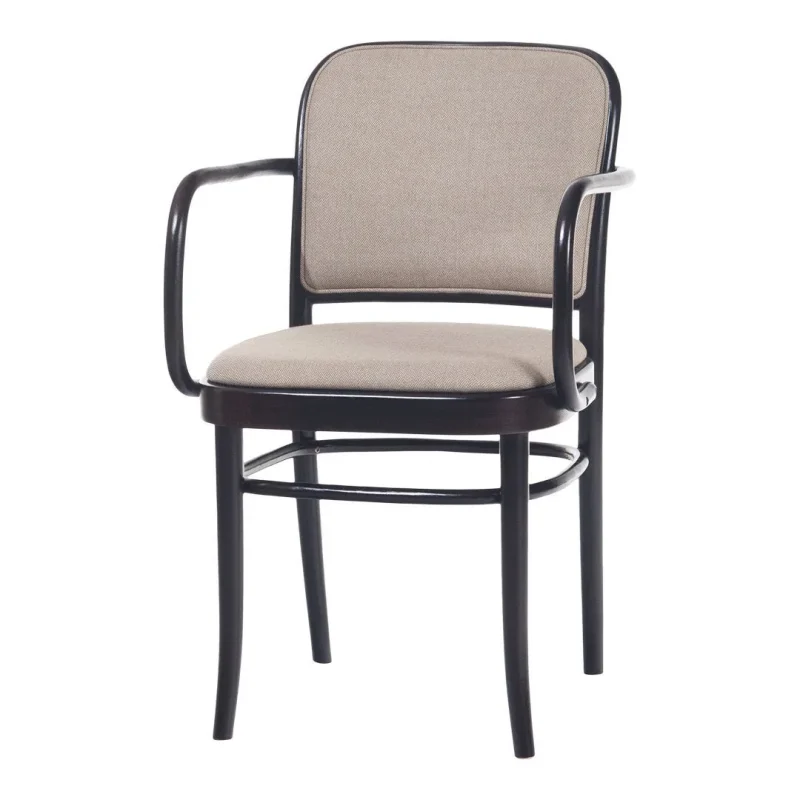 811 upholstered beech armchair comfortable seat back