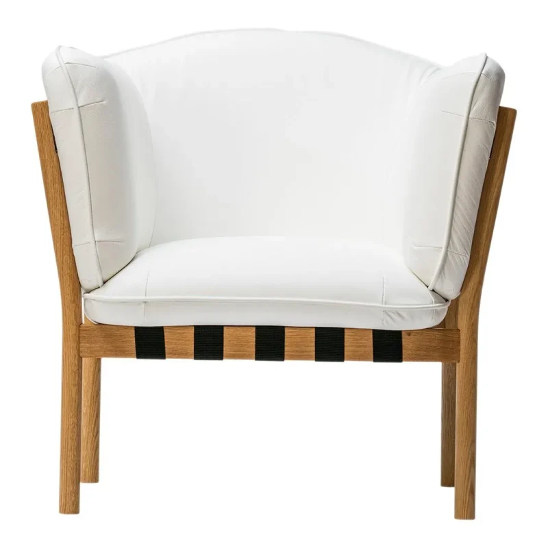 beech frame dowel lounge armchair