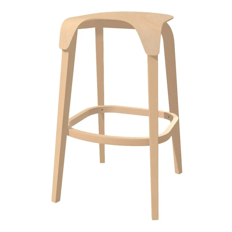 beech frame leaf barstool stylish comfortable