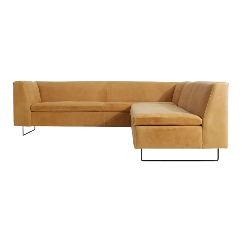 bonnie clyde leather sectional sofa