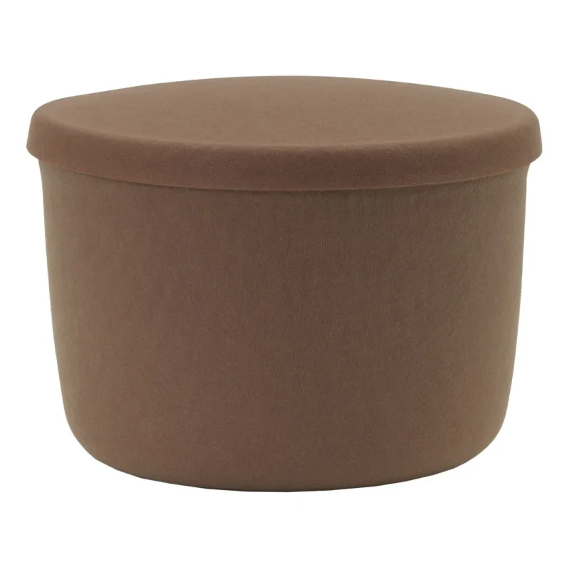 compact hideaway storage pouf for living spaces