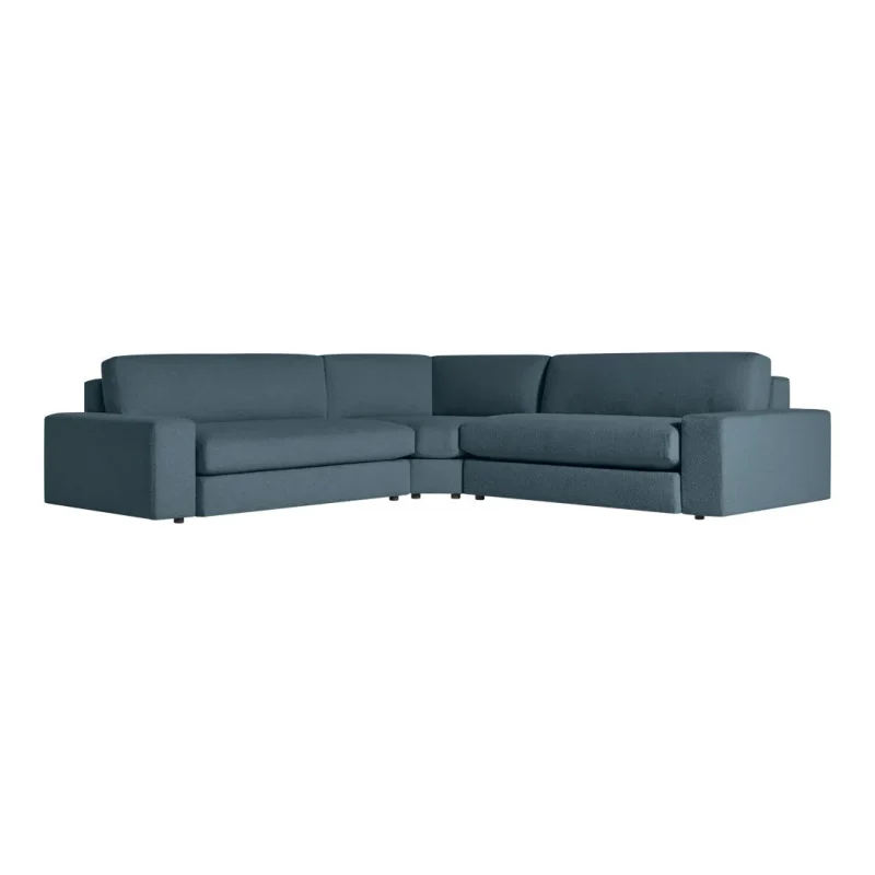 esker l shape sectional sofa modern comfort