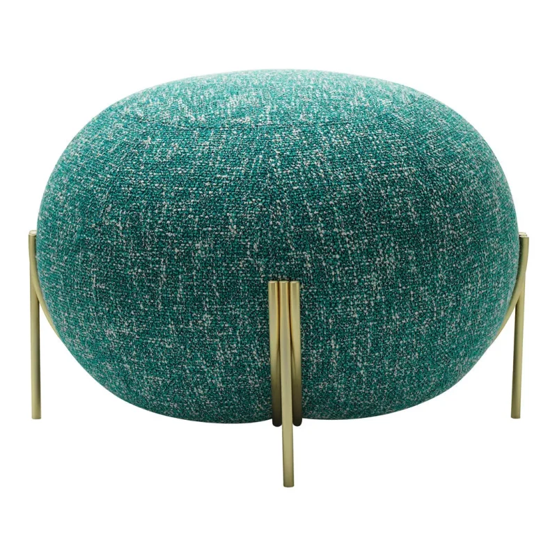 geo pouf stylish round stool for home office