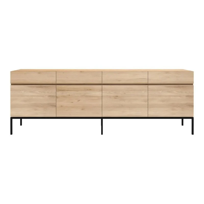 ligna 4 door 4 drawer sideboard modern storage unit