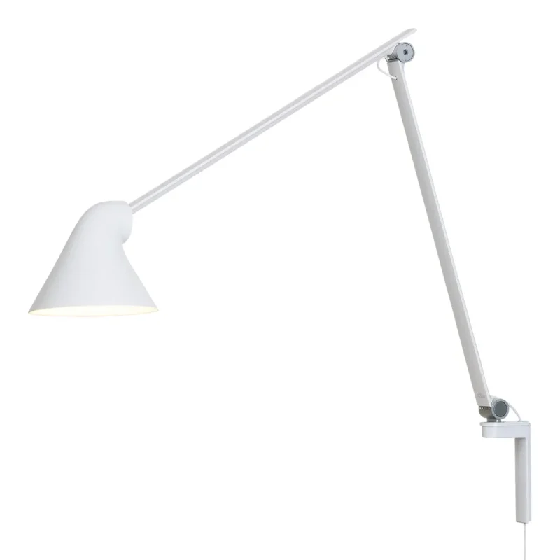 long arm wall lamp w outlet box njp