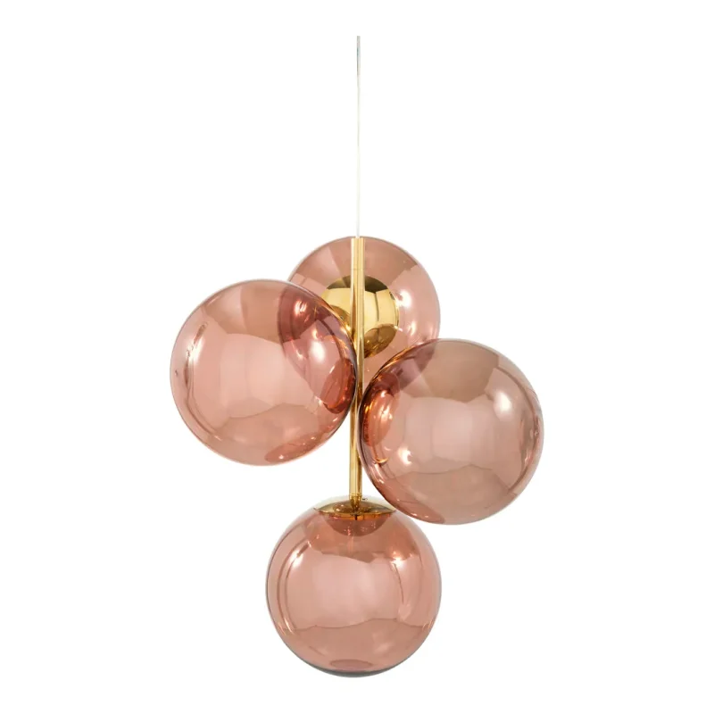 mini globe led chandelier