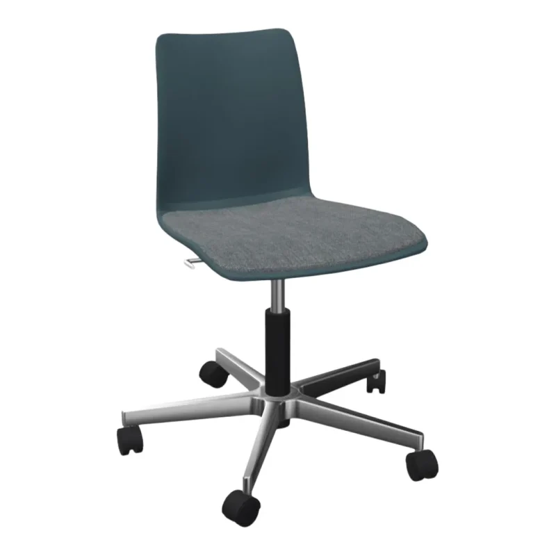 mood learn upholstered conference chair 5 star base w castors