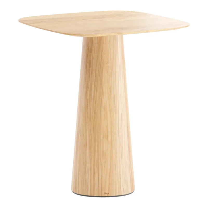 oak p o v square bar table