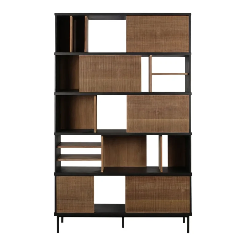 oscar rack 5 shelf sliding door storage unit