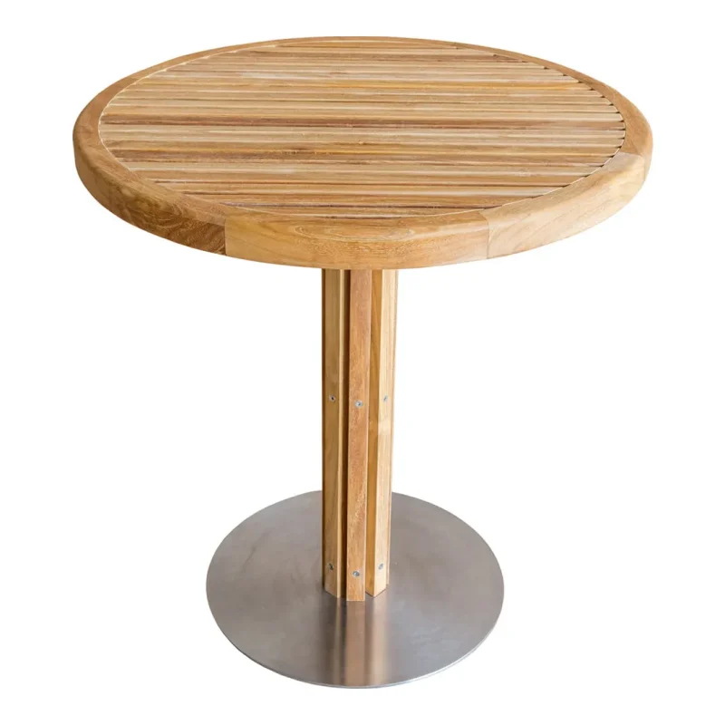 outdoor round caf table sturdy base