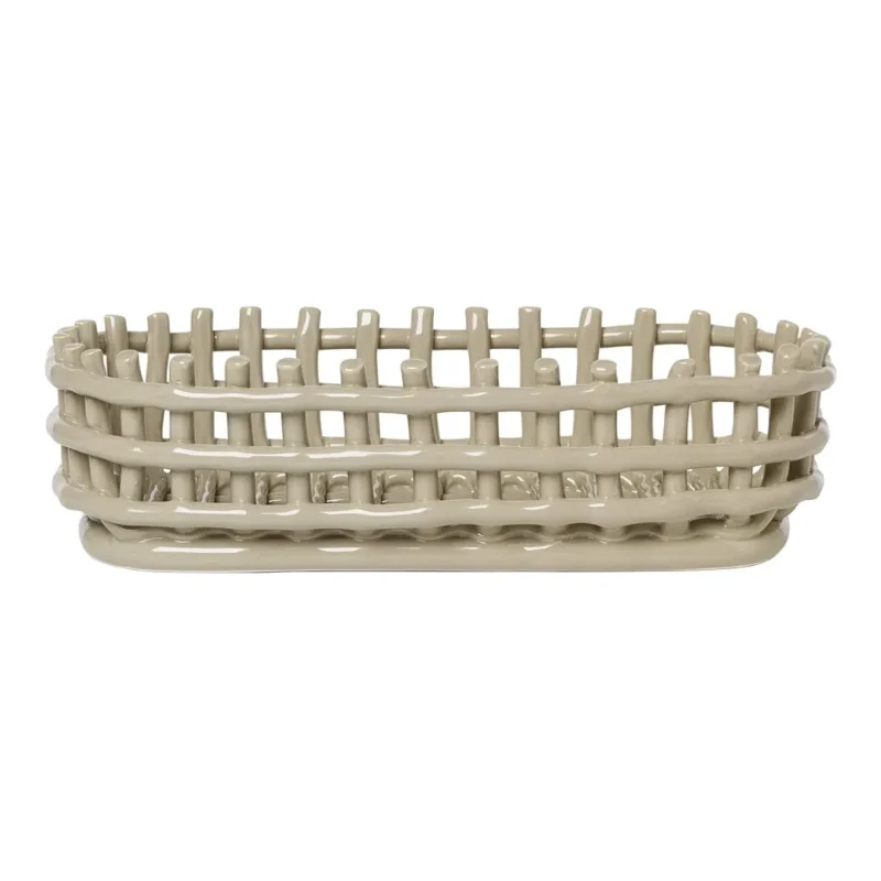 oval ceramic basket premium quality easy returns