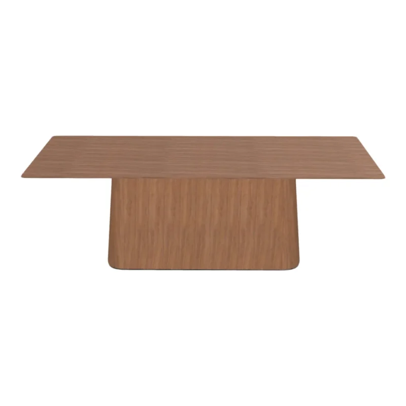 p o v rectangular table with central base