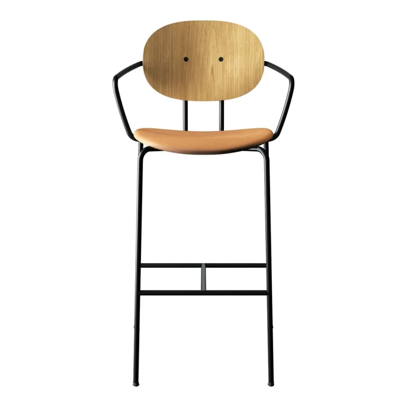 piet hein armrest bar chair upholstered seat