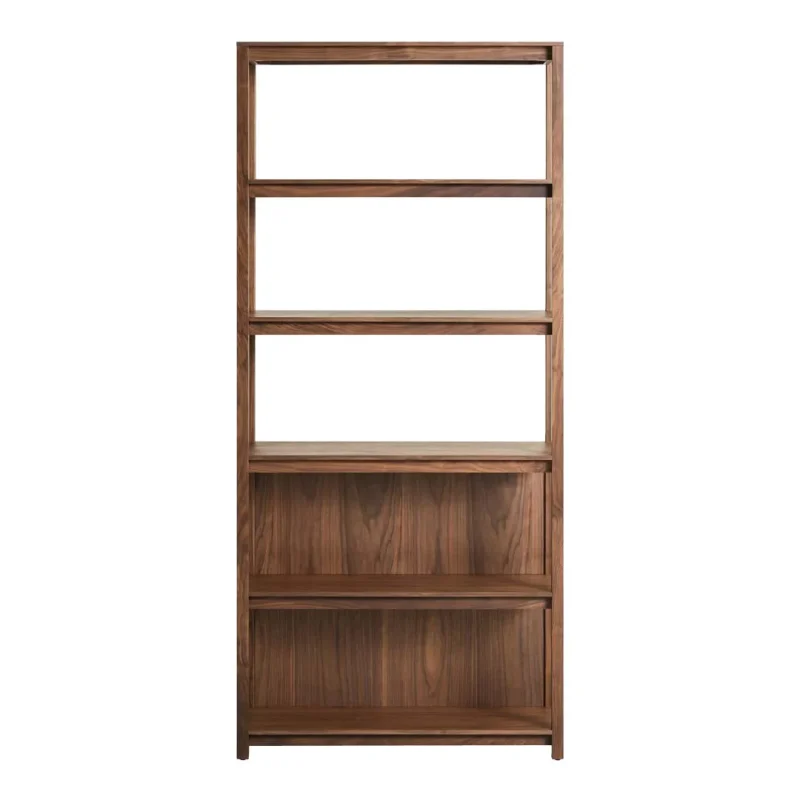 spacious tall open bookcase easy assembly