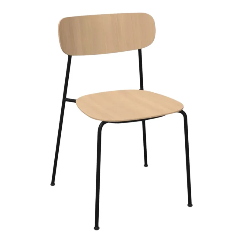 stackable side chair space saving design