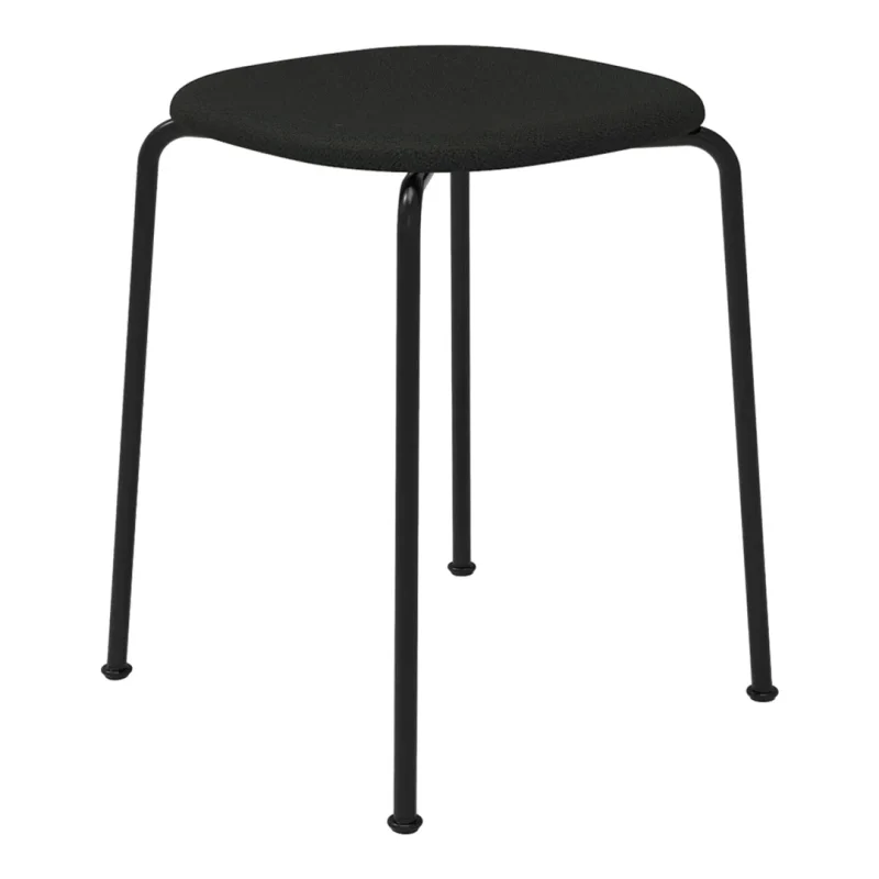 stackable upholstered seat stool space saving design