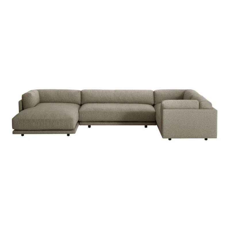 sunday l sectional sofa w left chaise easy return