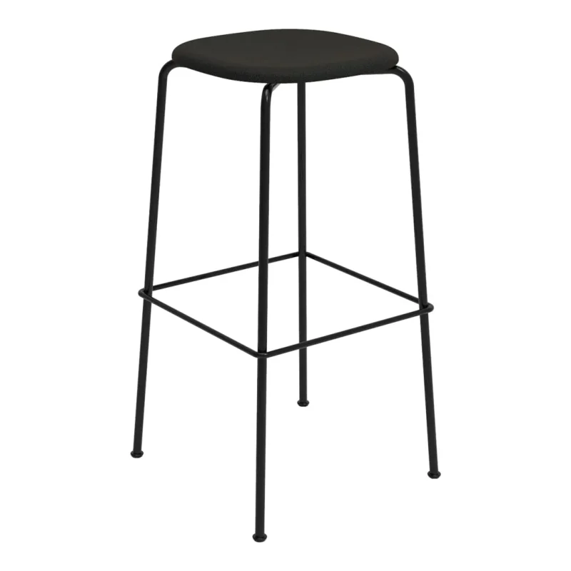 upholstered stackable bar stool seat cushioned