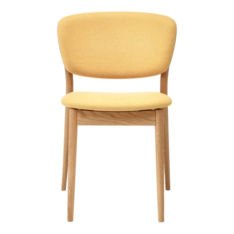 valencia upholstered dining chair in oak frame